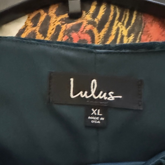 Lulu's Dark Green Long Sleeve Velvet Dress - Picture 5 of 6